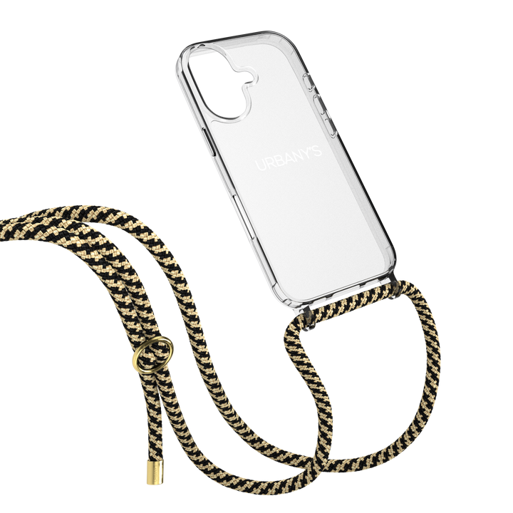 Handykette «Blackberry Muffin» (transparent | schwarz-beige)