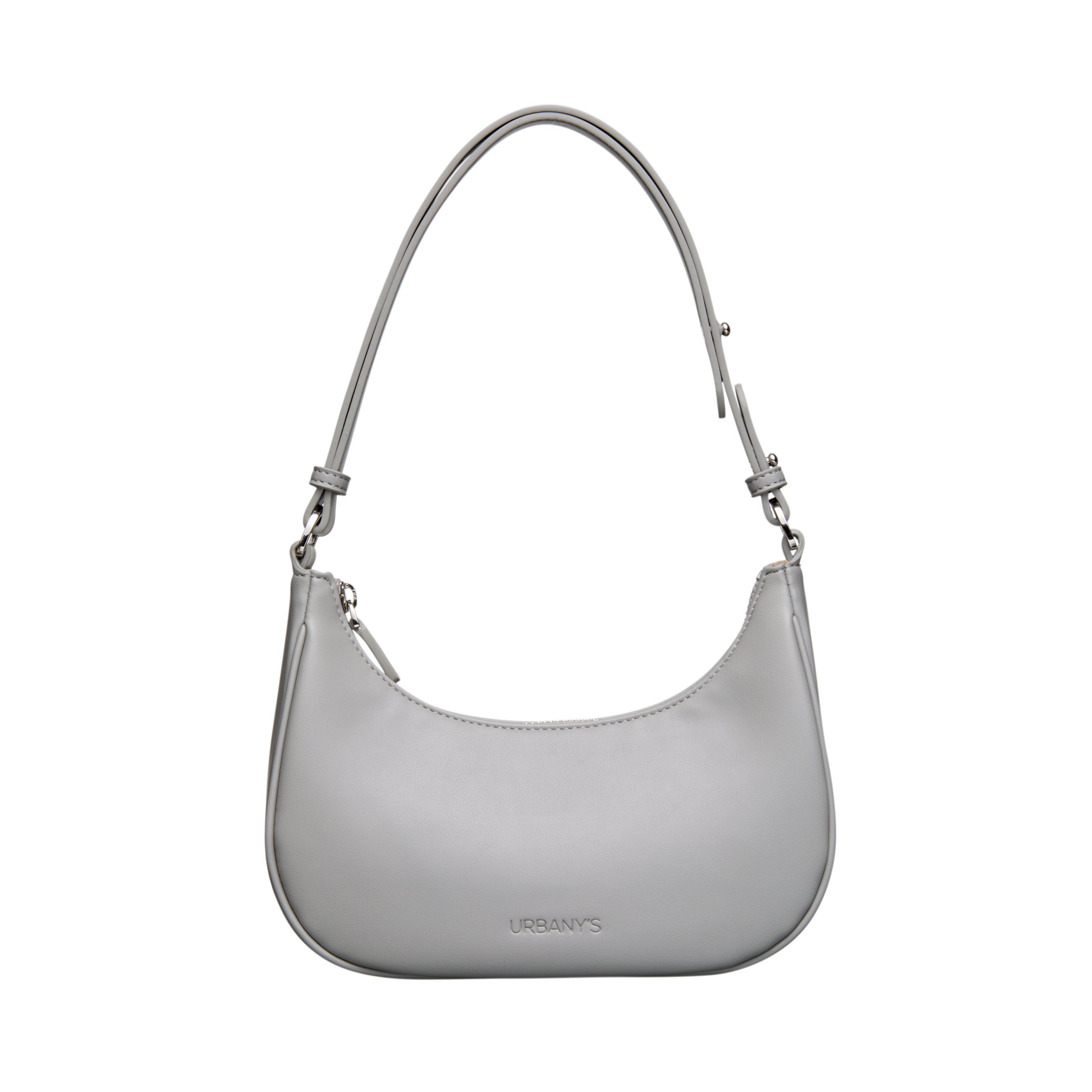 Crossbody Bag Tasche Grau Silber Handtasche Silberne