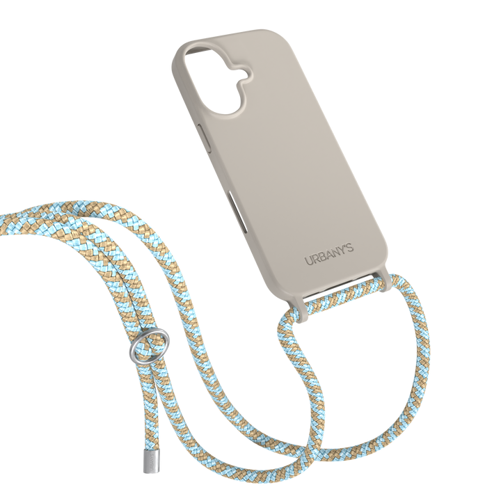 Handykette «Sky and Sand» (matt | hellblau-beige)