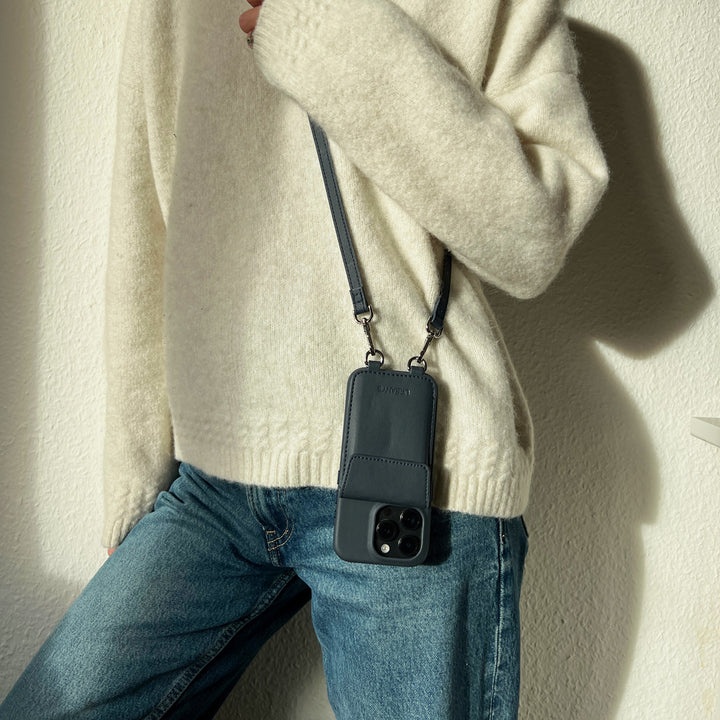Phone Necklace+ «Deep Sea» (dark blue)