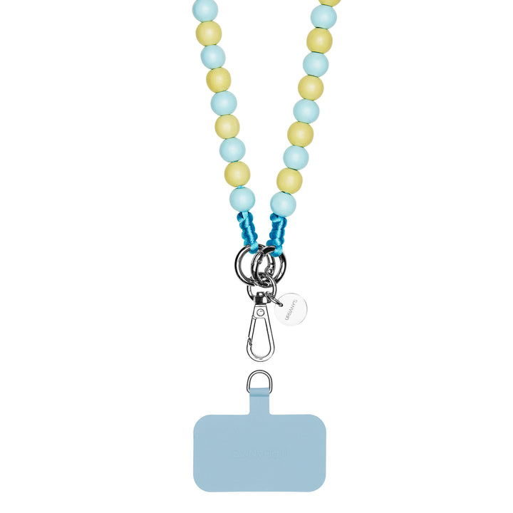 Sangle de téléphone «Brooklyn» (bleu clair-beige | universelle)