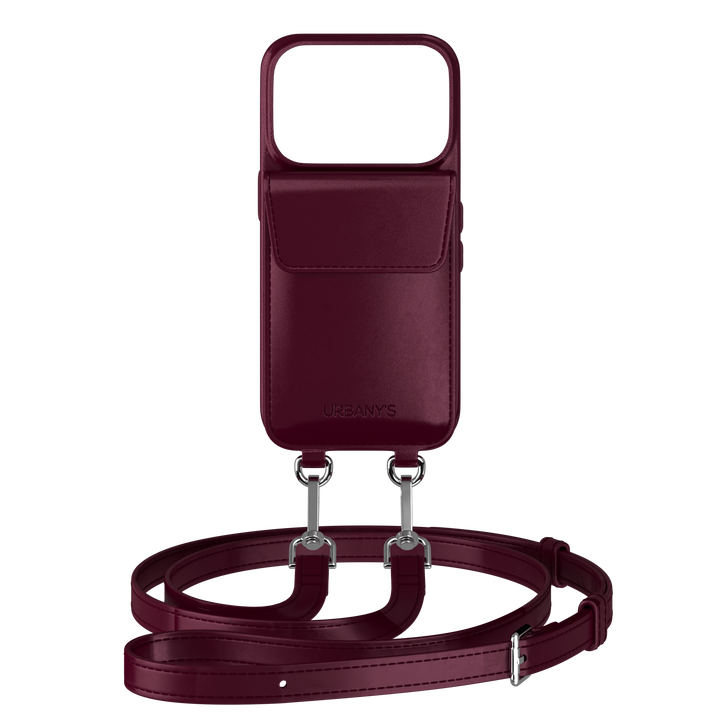 Phone Necklace+ «Red Wine» (bordeaux red)