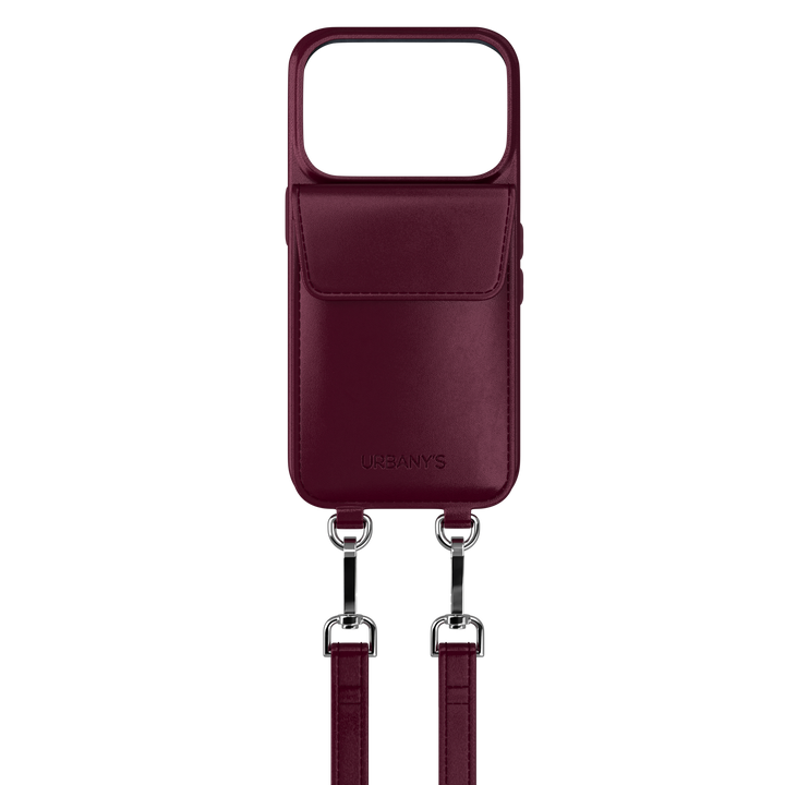 Phone Necklace+ «Red Wine» (bordeaux red)