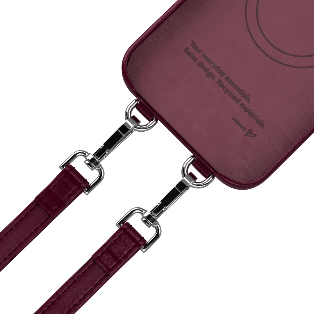 Phone Necklace+ «Red Wine» (bordeaux red)