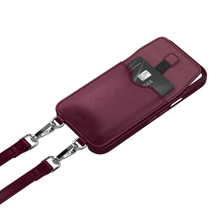 Phone Necklace+ «Red Wine» (bordeaux red)