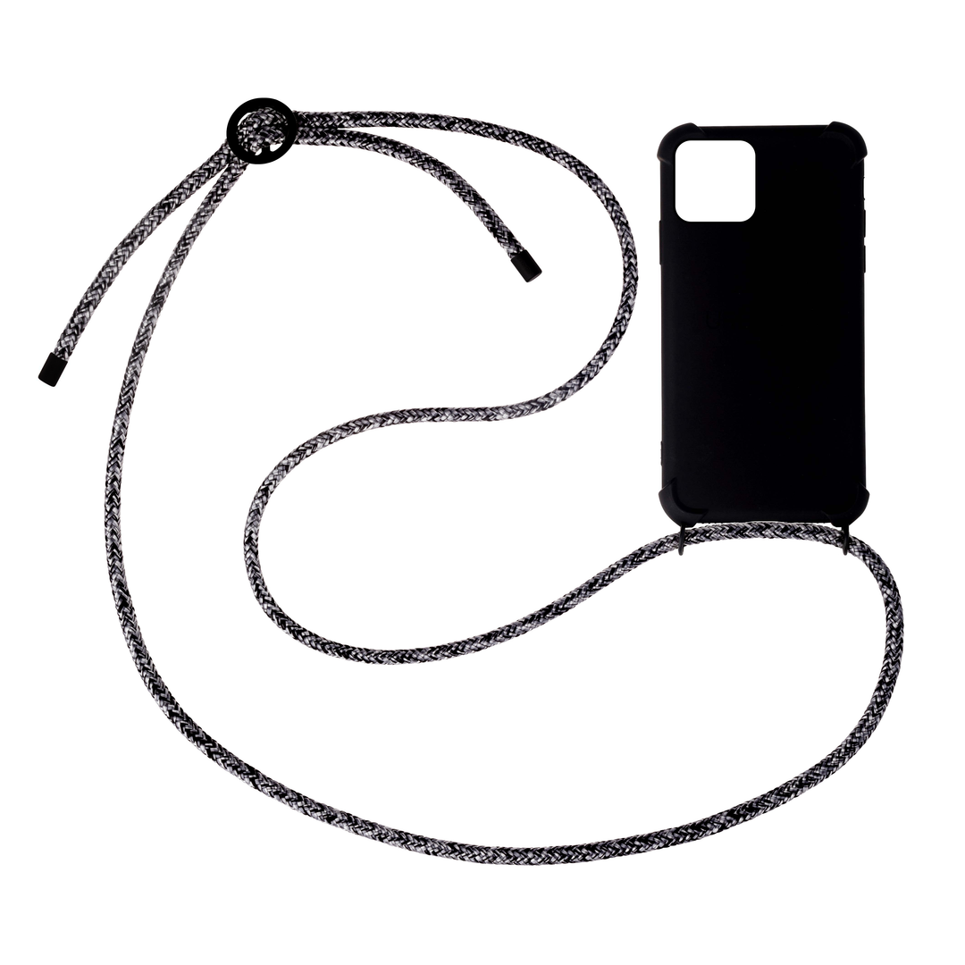Phone Necklace «Flashy Silver» (matt)